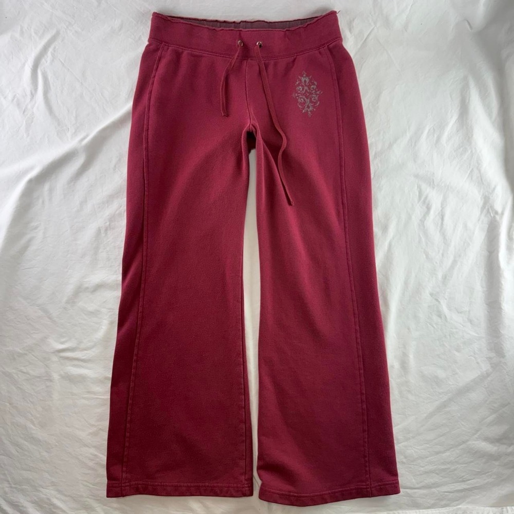 So Wide Leg Sweatpants Womens L Y2k McBling